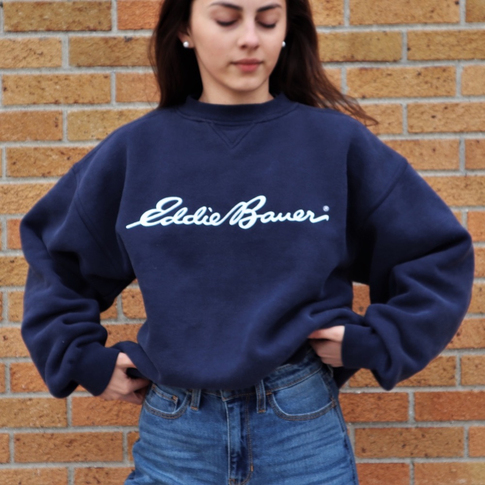 Original vintage Eddie Bauer crew neck.